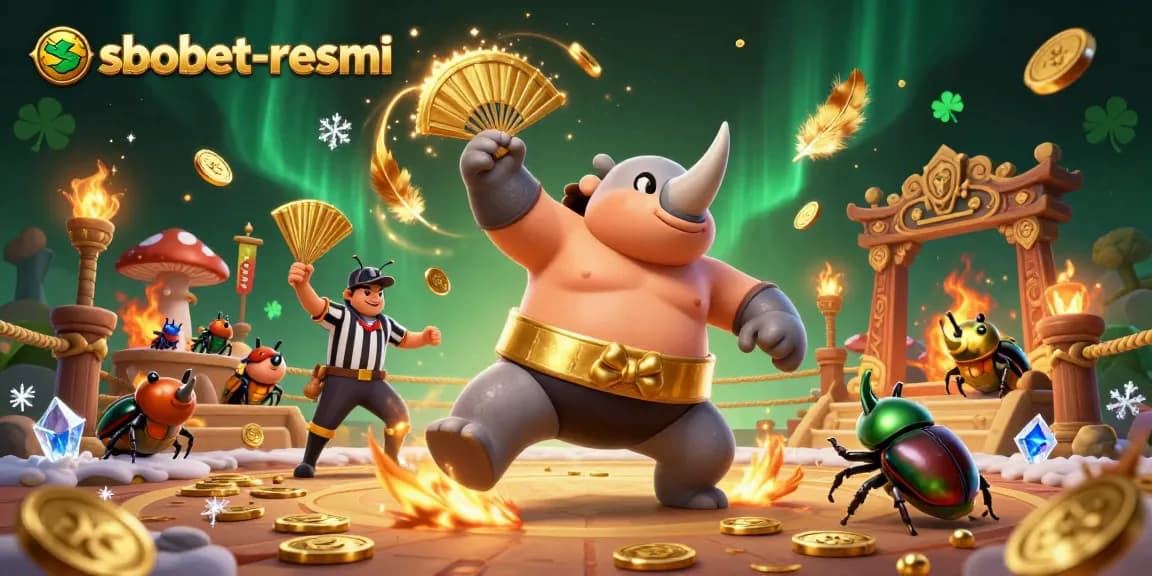 Experience thrilling action with sbobet-resmi as a rhinoceros beetle champion dominates the casino arena.