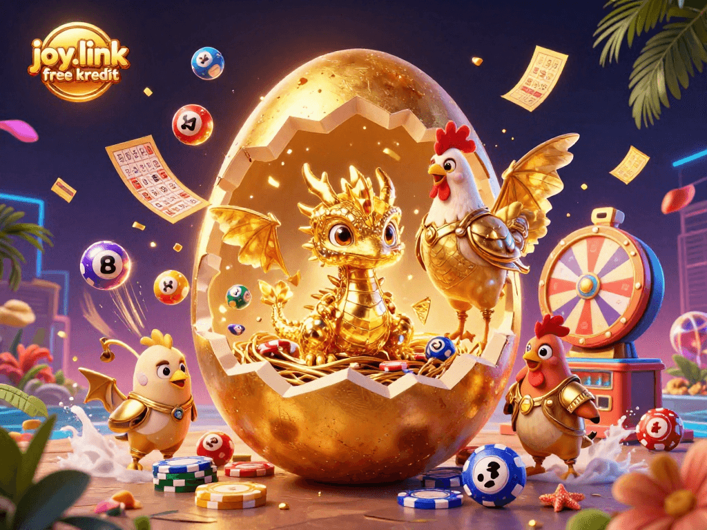 Experience joy.link free kredit by diving into a vibrant lottery scene filled with excitement and golden rewards.