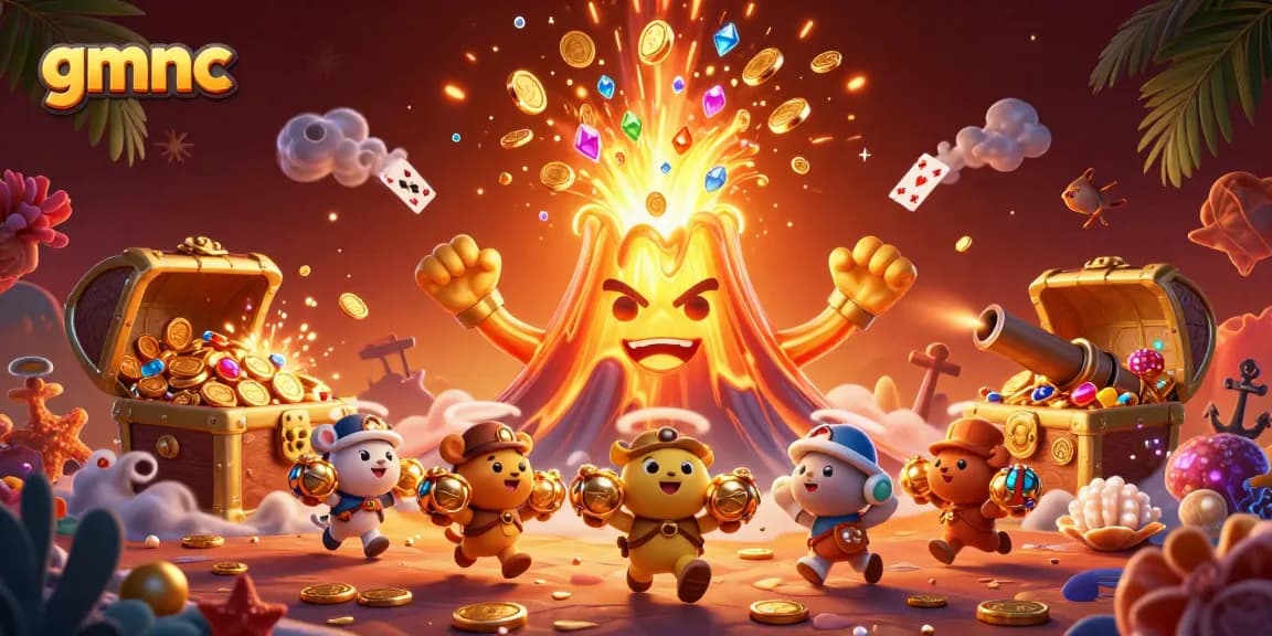 Engage with gmnc, exploring a vibrant 3D depths filled with treasures in a dynamic casino-themed adventure.