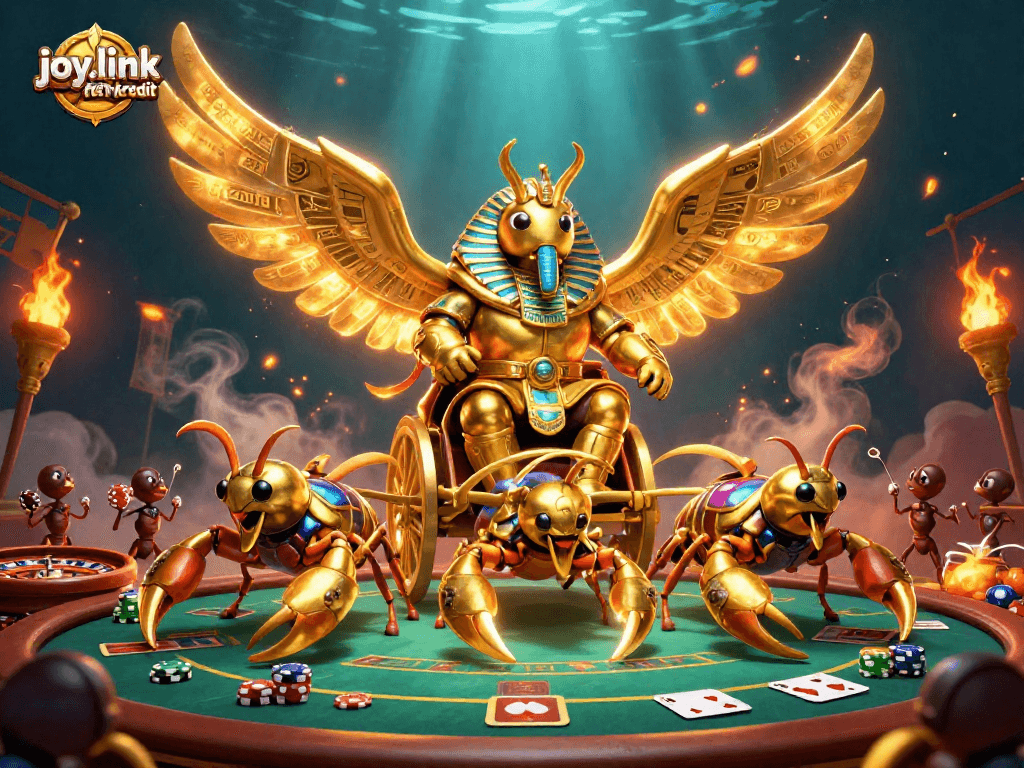 Engage with exciting poker stakes at joy.link free kredit featuring vibrant, action-packed casino elements.