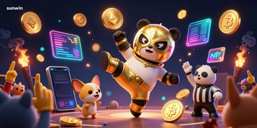 Experience excitement at Sunwin casino with thrilling games and vibrant characters.