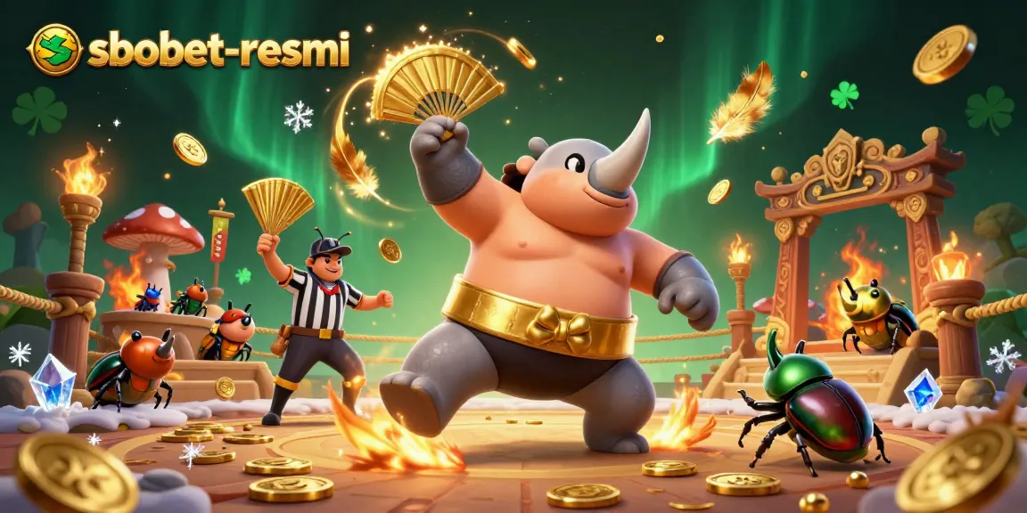 Experience thrilling action with sbobet-resmi as a rhinoceros beetle champion dominates the casino arena.