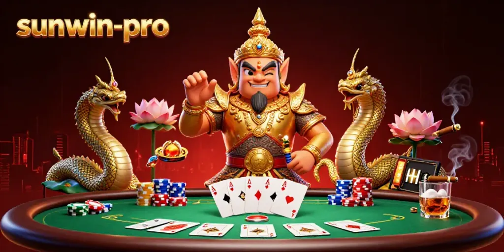 Engage with interactive games at sunwin-pro, featuring vibrant guardians and poker action.