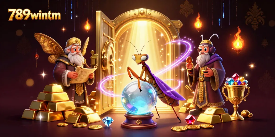 Experience fortune-telling and riches with 789wintm's vibrant 3D casino illustration.