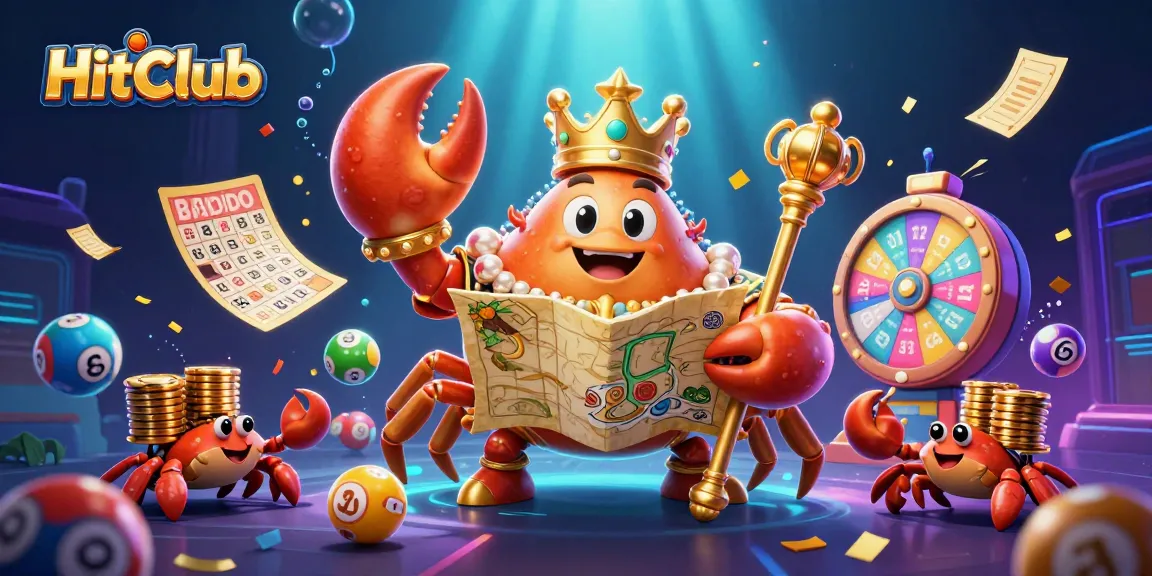 HitClub invites players to experience a vibrant lottery and casino atmosphere with dynamic gambling elements.