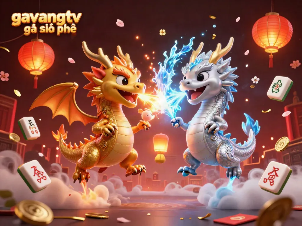 Experience intense action in gavangtv gà siêu phệ with dynamic dragons and gambling elements.