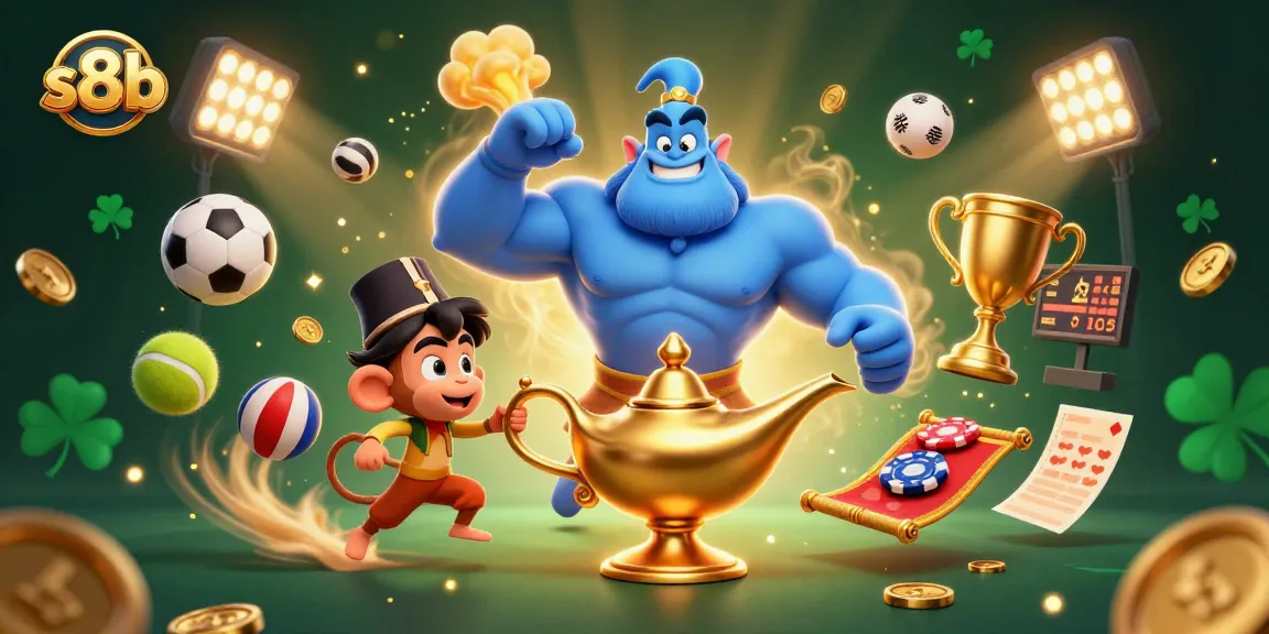 Engage with s8b casino magic featuring a dynamic scene filled with bets and jubilant characters.