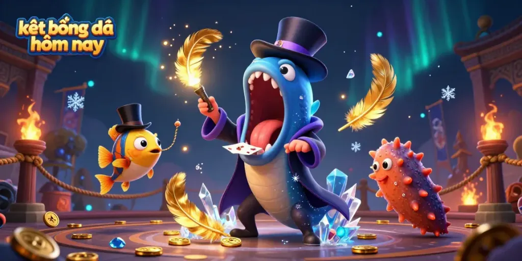 Experience today's exciting bóng đá results with our vibrant gaming scene featuring our charming sea creatures.