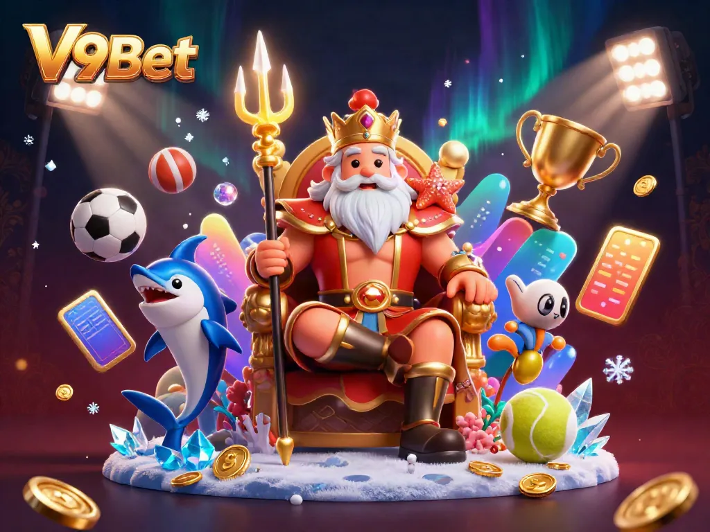 Experience thrilling gameplay with V9Bet as Neptune oversees betting excitement.
