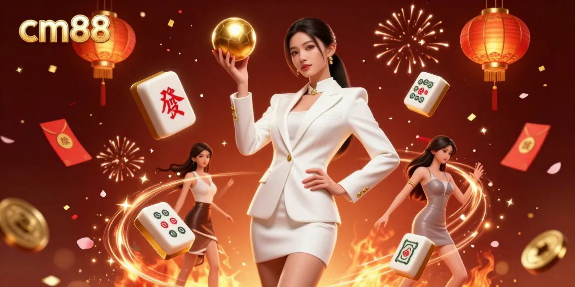 Experience thrilling gameplay at cm88 with a stunning Asian casino hostess holding a roulette ball.