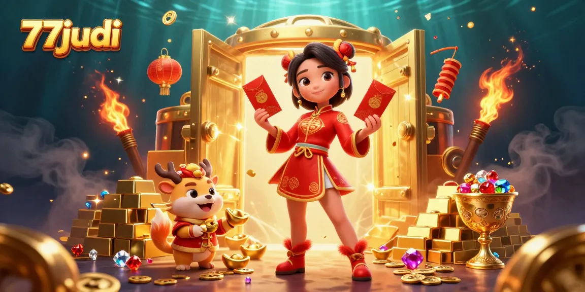 Play exciting games at 77judi with stunning visuals of vibrant casino elements and rich rewards.