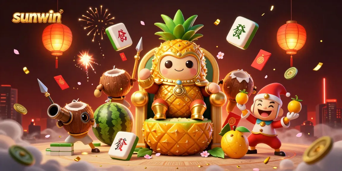 Experience the excitement of sunwin with vibrant casino elements and engaging characters.